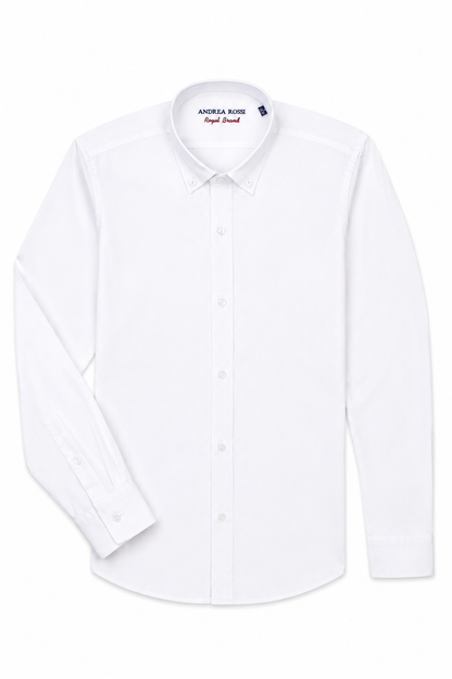 Smart Casual Cotton Shirt, White