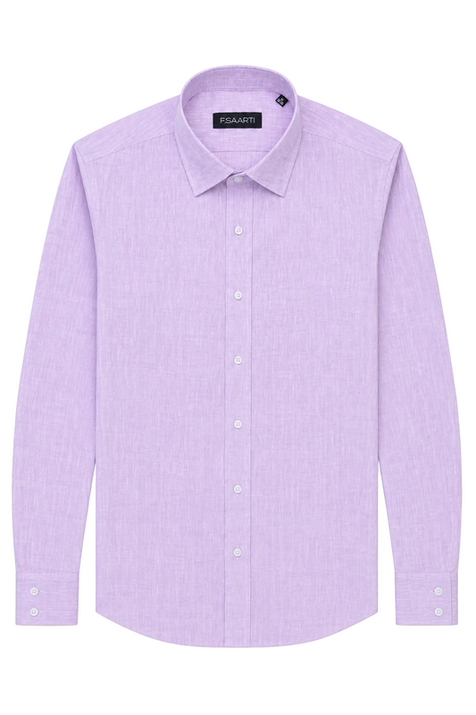 Linen Shirt, Purple