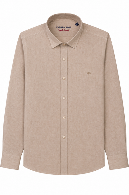 Linen Shirt, Sandy Brown