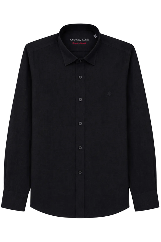 Linen Shirt, Black