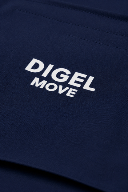 Bianco Digel Move Double Breasted Suit, Navy