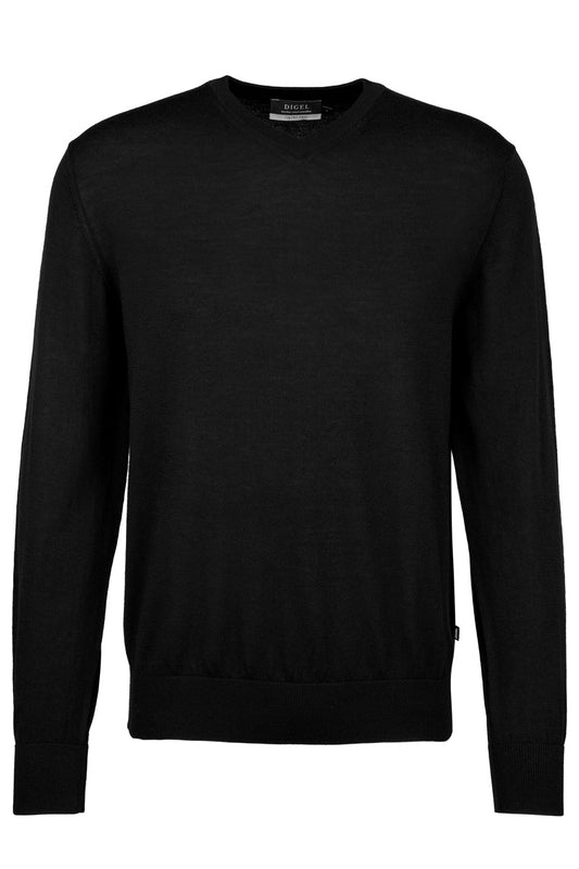 V-Neck Pullover, Black