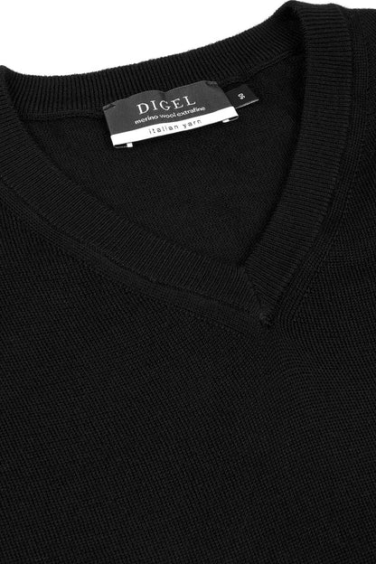 V-Neck Pullover, Black