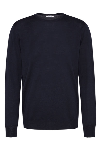 Round Neck Pullover, Navy