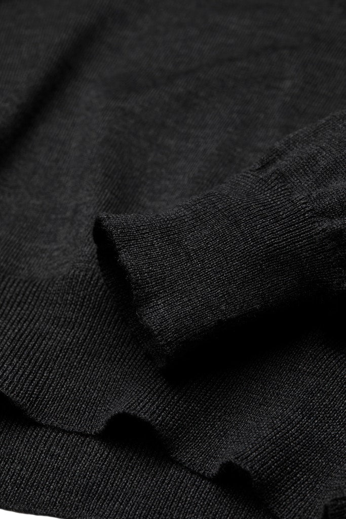 Half-Zip Knit Sweater, Dark Grey