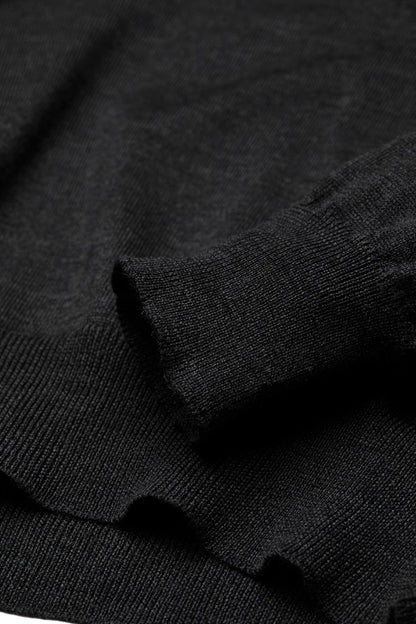 Half-Zip Knit Sweater, Dark Grey