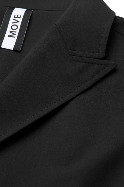 Bianco Digel Move Double Breasted Suit, Black