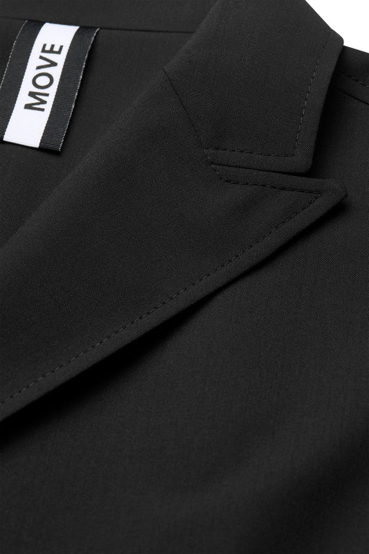 Bianco Digel Move Double Breasted Suit, Black
