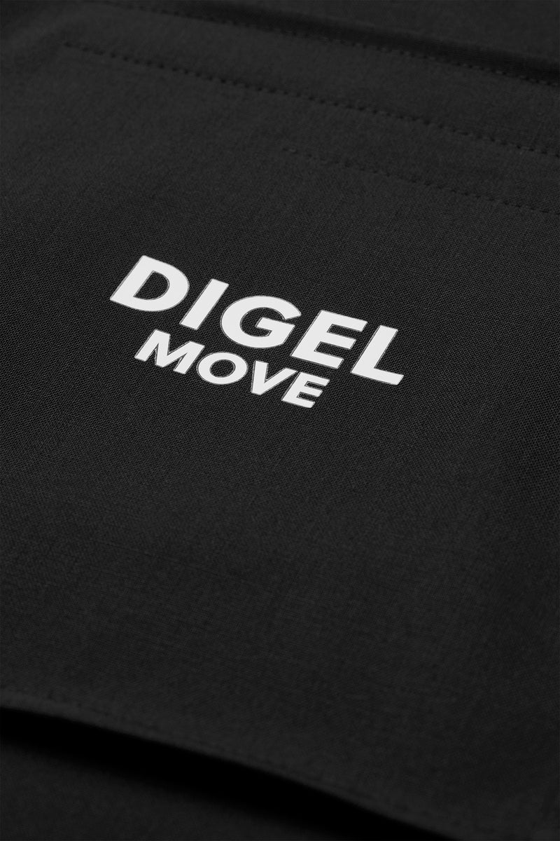Bianco Digel Move Double Breasted Suit, Black