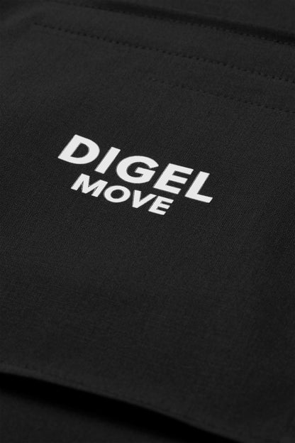 Bianco Digel Move Double Breasted Suit, Black