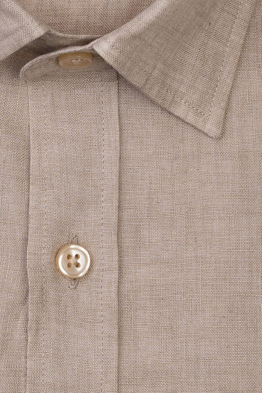 Linen Shirt, Sandy Brown