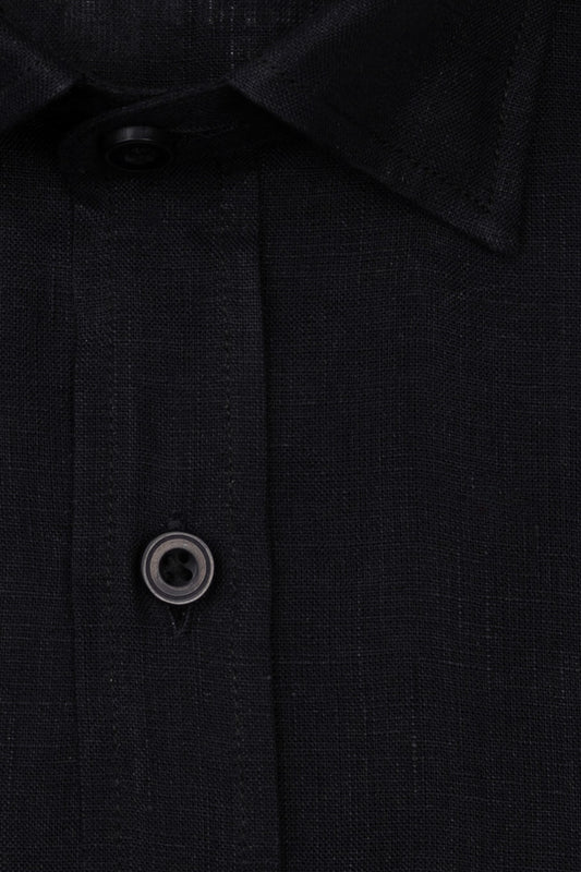 Linen Shirt, Black