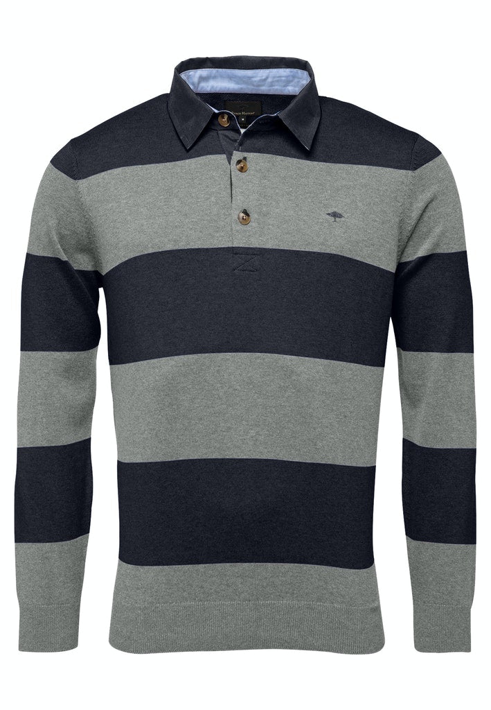 Striped Rugby Polo Shirt