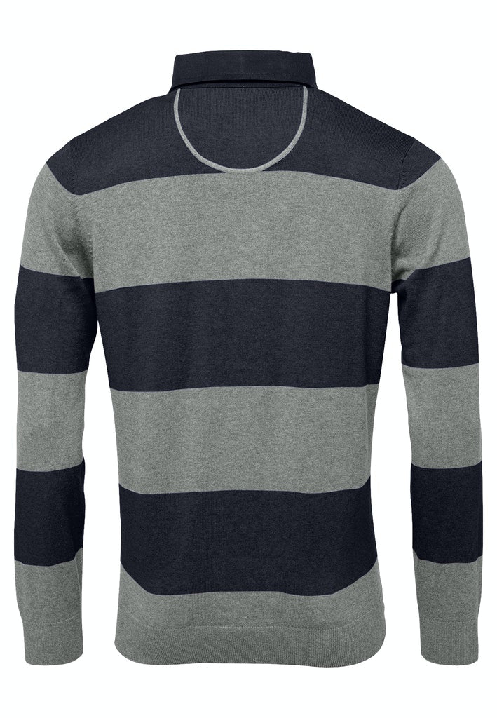 Striped Rugby Polo Shirt