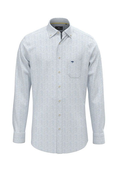 Flower Pattern Cotton Shirt