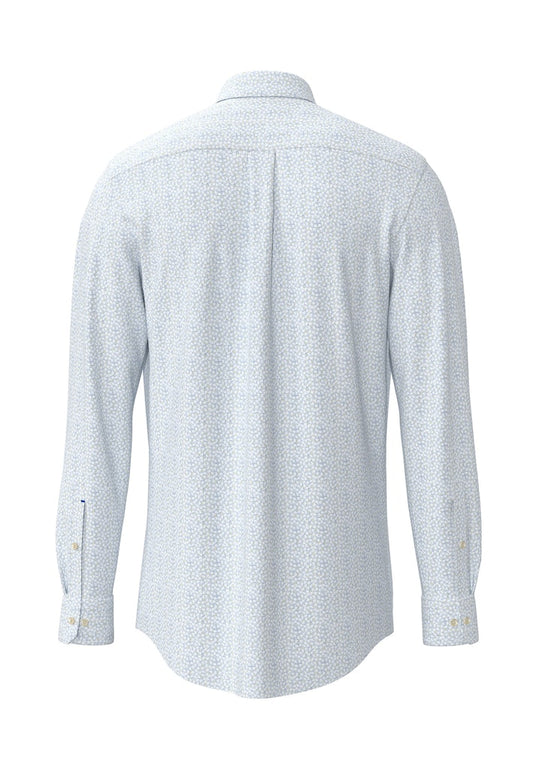 Flower Pattern Cotton Shirt