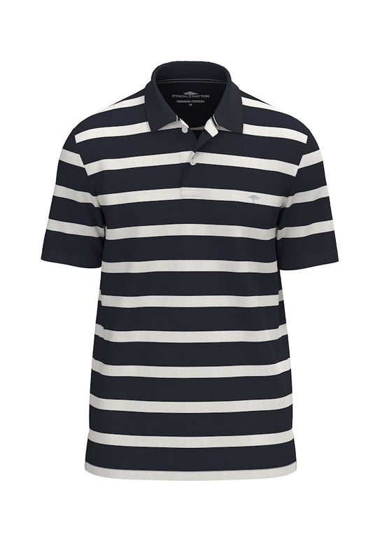 Cotton Polo Shirt With Stipes