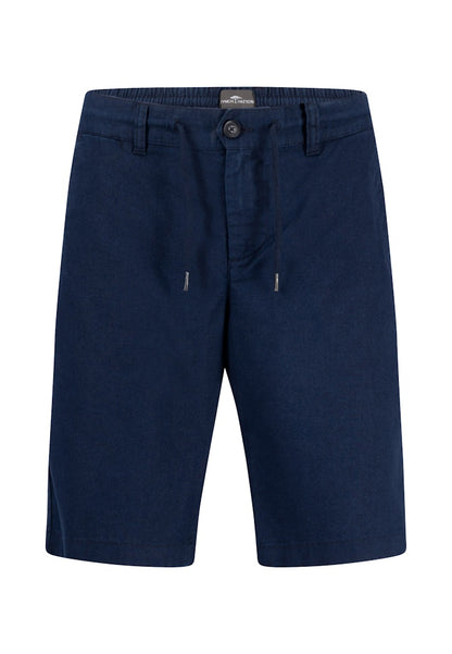 Cotton-Linen Blend Short With Drawstring