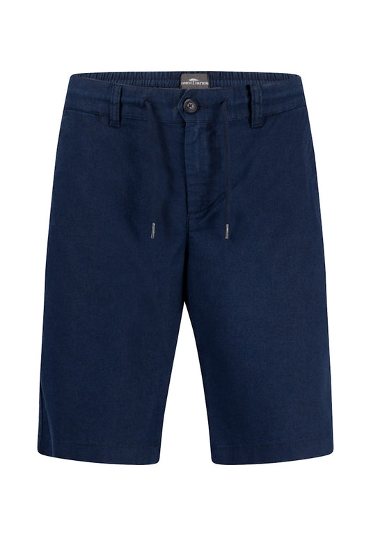 Cotton-Linen Blend Short With Drawstring