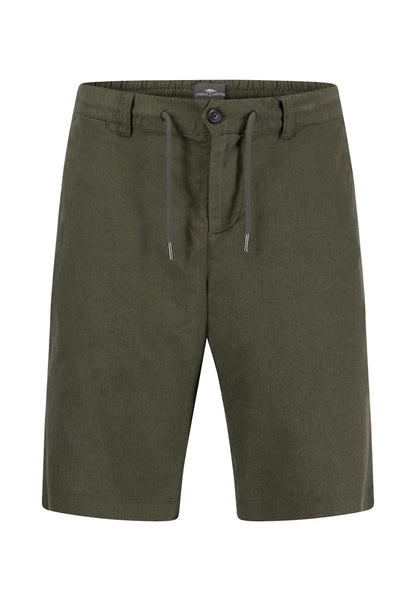 Cotton-Linen Blend Short With Drawstring