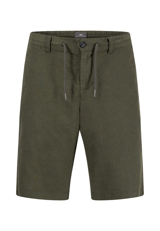 Cotton-Linen Blend Short With Drawstring