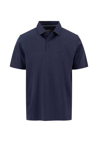 Cotton Polo Shirt with a Classic Polo Collar, Navy