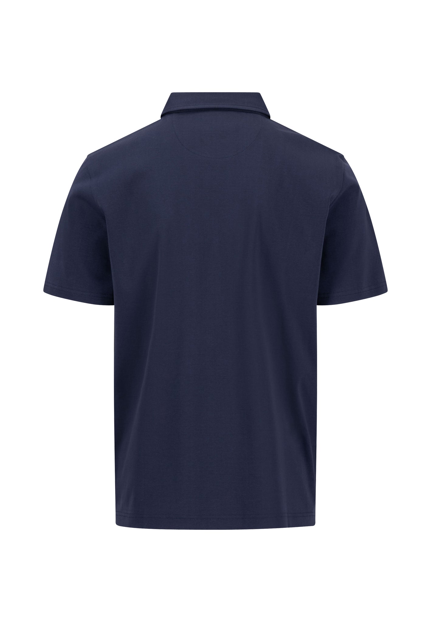 Cotton Polo Shirt with a Classic Polo Collar, Navy