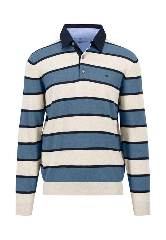 Striped Rugby Polo Shirt