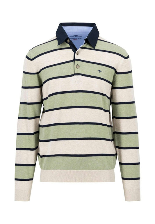 Striped Rugby Polo Shirt