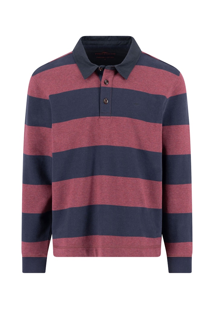 Striped Rugby Polo Shirt