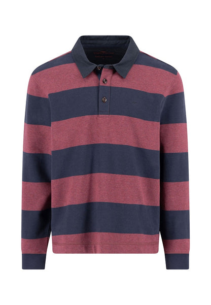 Striped Rugby Polo Shirt
