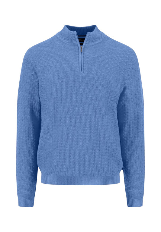 Textured Knit Sweatshirt