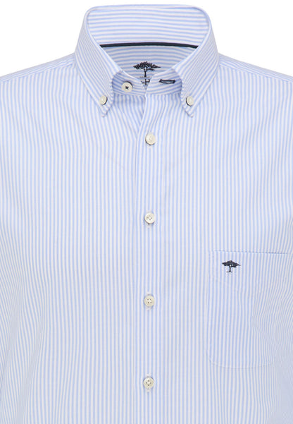 Soft Cotton Oxford Shirt,  Striped Blue