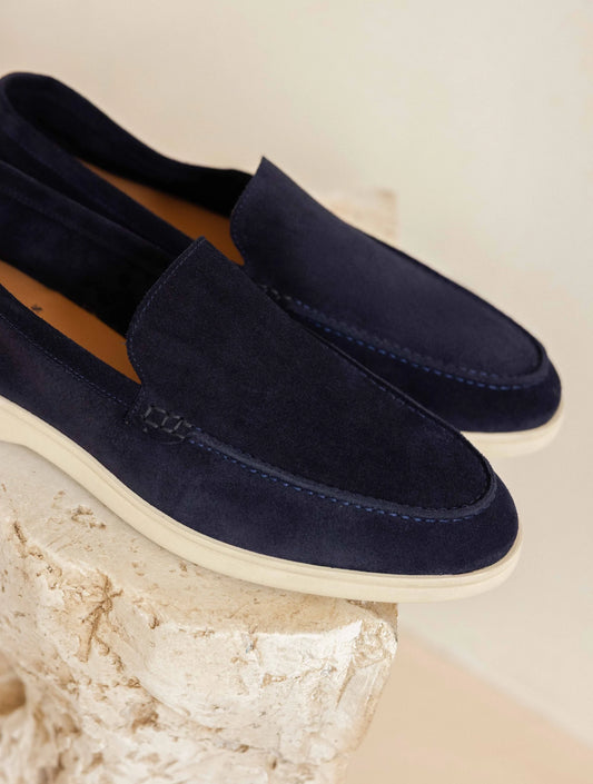 Gassin Suede Loafer, Navy