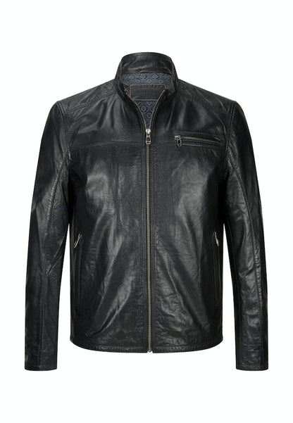 Marco Leather Jacket, Lamb Nappa, Black