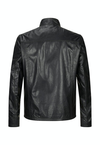 Marco Leather Jacket, Lamb Nappa, Black