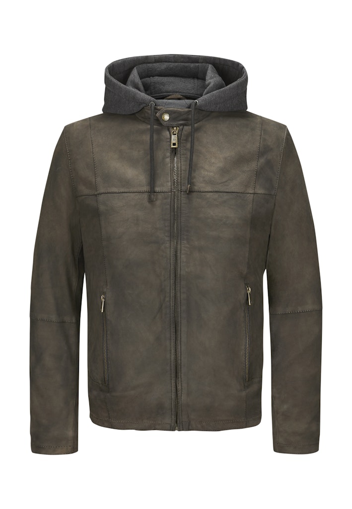 Renaldo Leather Jacket, Sheepskin, Tobacco