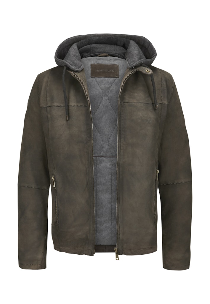 Renaldo Leather Jacket, Sheepskin, Tobacco