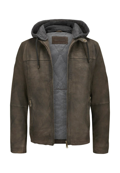 Renaldo Leather Jacket, Sheepskin, Tobacco