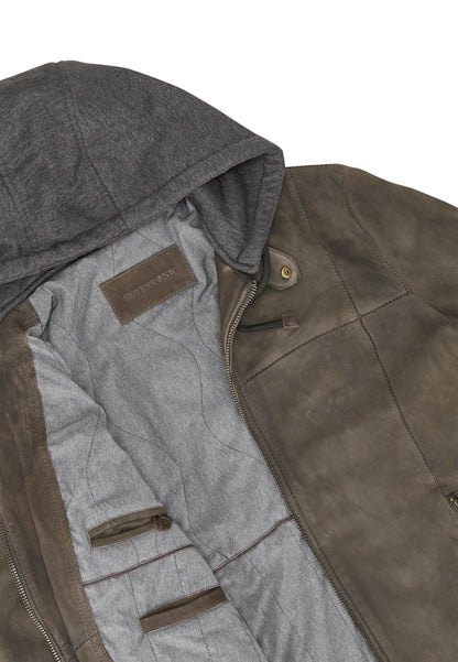 Renaldo Leather Jacket, Sheepskin, Tobacco