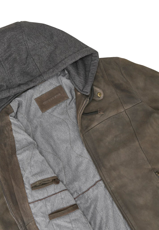 Renaldo Leather Jacket, Sheepskin, Tobacco