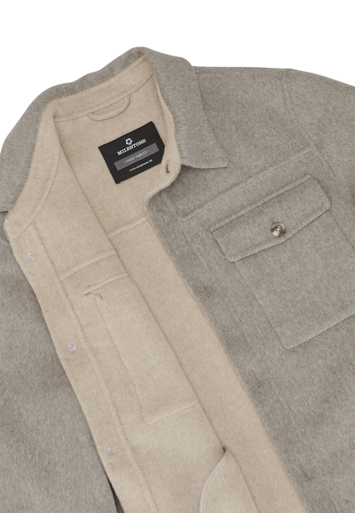 Borgo Wool Jacket, Light Grey