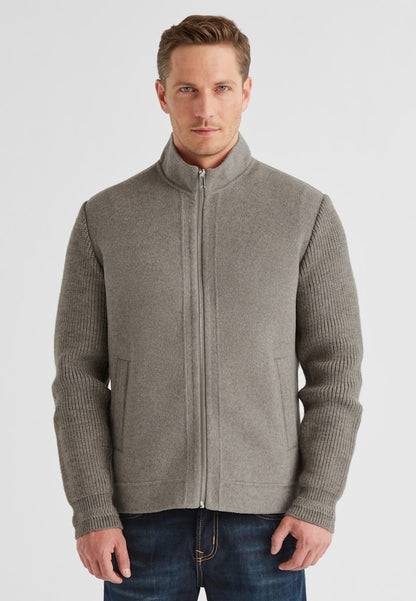 Kennedy Jacket, Wool Stretch, Light Grey