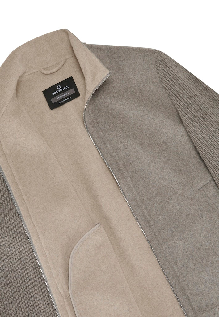 Kennedy Jacket, Wool Stretch, Light Grey