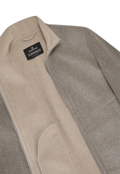 Kennedy Jacket, Wool Stretch, Light Grey
