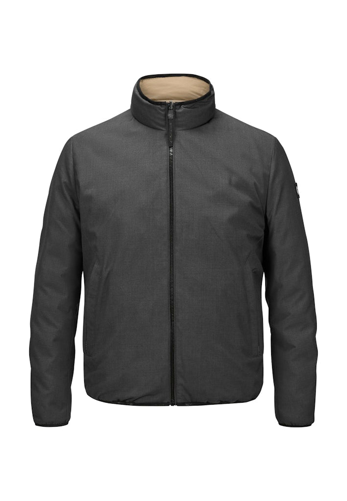 Reversible Jacket, Microfiber Sorona®, Anthracite-Sand