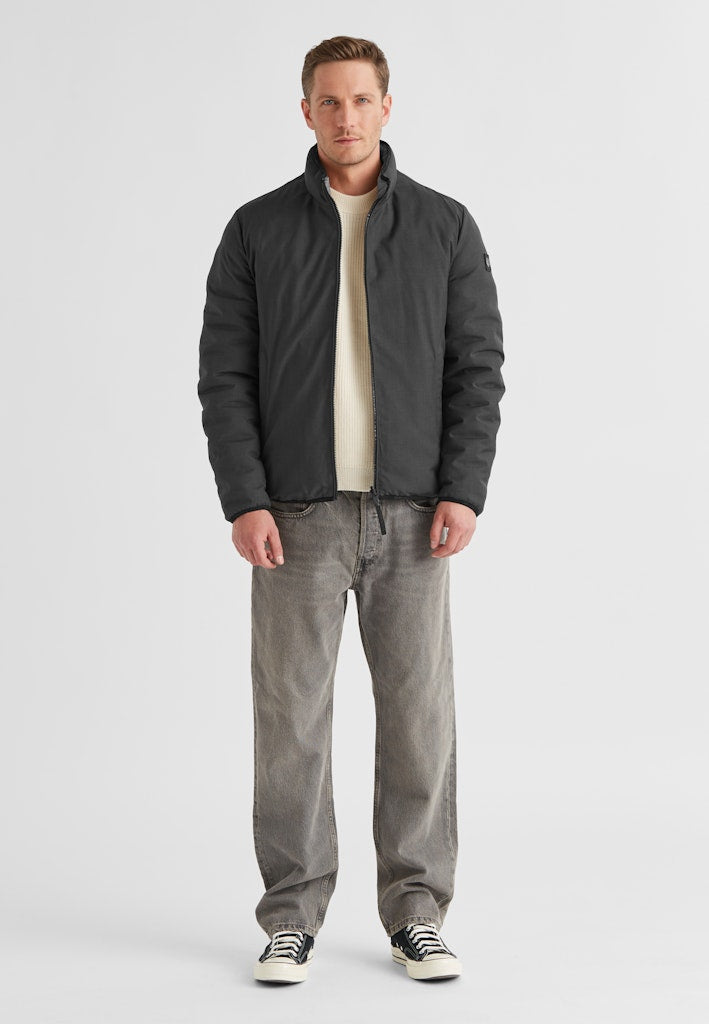 Reversible Jacket, Microfiber Sorona®, Anthracite-Sand