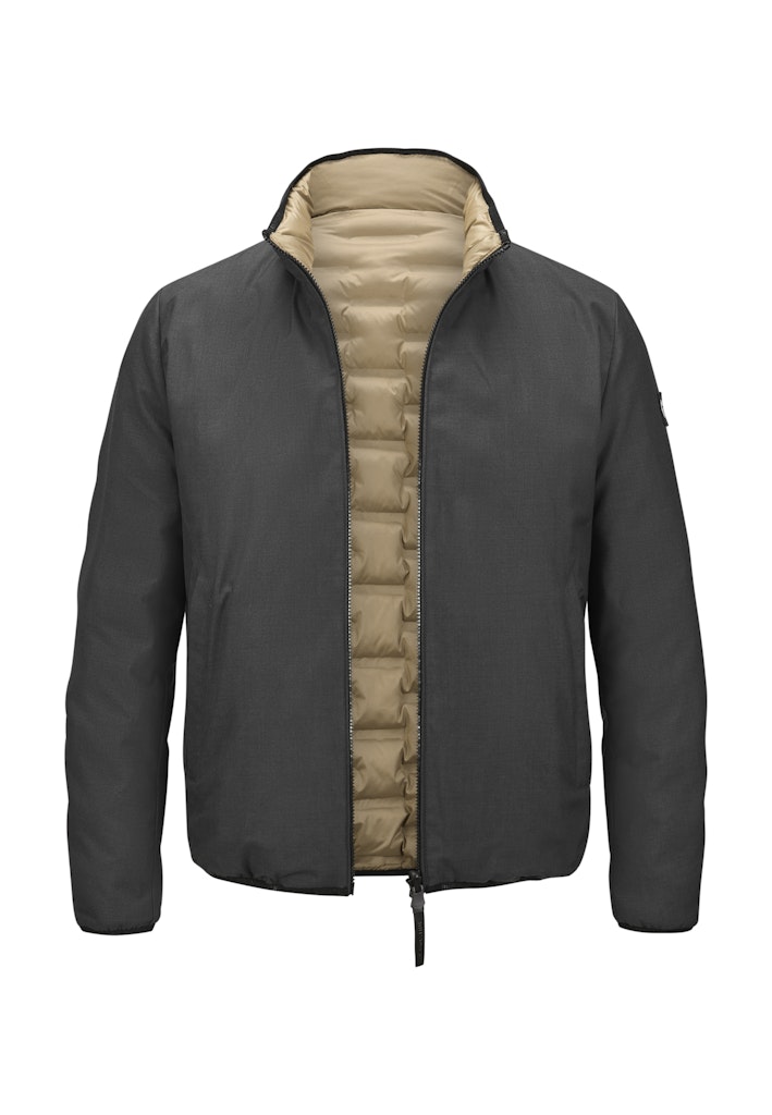 Reversible Jacket, Microfiber Sorona®, Anthracite-Sand