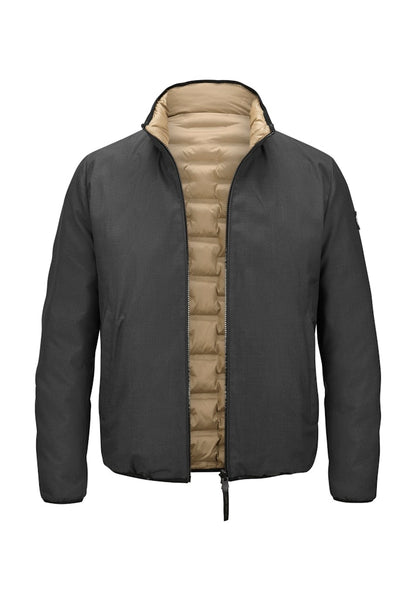 Reversible Jacket, Microfiber Sorona®, Anthracite-Sand