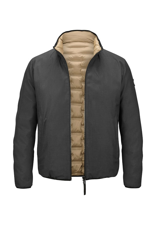 Reversible Jacket, Microfiber Sorona®, Anthracite-Sand